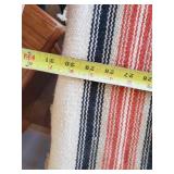 2 wooden Cabinets/side tables  one is a Lane Cedar Chest also Navajo rug/table runner