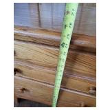 2 wooden Cabinets/side tables  one is a Lane Cedar Chest also Navajo rug/table runner