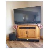58" Hisene Roku TV with Visio Sound System, TV Stand, and DVD