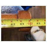 Full Size Sleigh Bed With Bedding and Convertible wood Chair/Step Stool