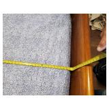 Full Size Sleigh Bed With Bedding and Convertible wood Chair/Step Stool