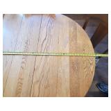 Beautiful Wood Table With 3 Leaves 4 Chairs and Chair Cushions