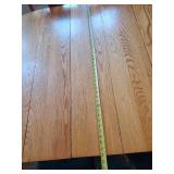 Beautiful Wood Table With 3 Leaves 4 Chairs and Chair Cushions