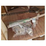 WHOA LOOK AT This Gorgeous LARGE Approx 45" T Doll House With Some Accessories unfinished but Wired for lighting This is Amazing