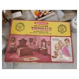 Doll House Furniture and Accessories Lot Most is new with Packaging/Boxes and Realife Miniatures Wood Funiture Kit