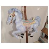 Gorgeous Ceramic Carrosol Horse With Great Color and shine