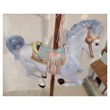 Gorgeous Ceramic Carrosol Horse With Great Color and shine