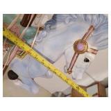 Gorgeous Ceramic Carrosol Horse With Great Color and shine