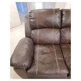 Gorgeous Leather Couch with recliners on both ends Solid Condition with Minimal Signs of wear
