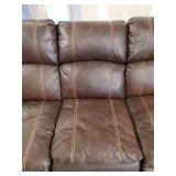 Gorgeous Leather Couch with recliners on both ends Solid Condition with Minimal Signs of wear