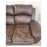 Gorgeous Leather Couch with recliners on both ends Solid Condition with Minimal Signs of wear