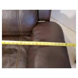 Gorgeous Leather Theatre Style Love Seat with Recliners on both sides and cup Holder in Between