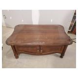 2 Coffee/Side Tables one with a Marble top Both in Solid condition