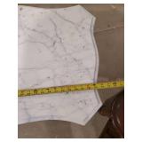 2 Coffee/Side Tables one with a Marble top Both in Solid condition