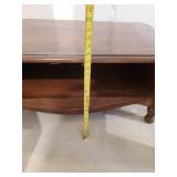 2 Coffee/Side Tables one with a Marble top Both in Solid condition