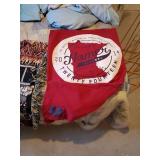 Nice Bed For when Company Comes, Smartbase Dual metal Beds with 4 in 1 Adventuridge Airbeds along with a Gorgeous Firefighters Blanket and MN Twins Throw and More