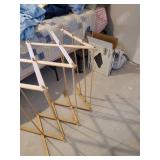 Nice Bed For when Company Comes, Smartbase Dual metal Beds with 4 in 1 Adventuridge Airbeds along with a Gorgeous Firefighters Blanket and MN Twins Throw and More