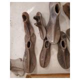 Gorgeous On Freedoms Wing by Rick Kelley framed Print and Several Vintage Shoe forms and Stand of Various Sizes