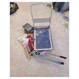 Rolling Cart dollie with Laminate Cutter and other Accessories
