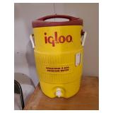 Antique Stow-Away By Barnett foot Stool ottoman, Wooden File Cabinet, Igloo Cooler and more