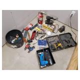 Misc Lot of Tools Craftsman Sander, Nail Gun like new, Fire Extinguisher and More