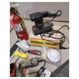 Misc Lot of Tools Craftsman Sander, Nail Gun like new, Fire Extinguisher and More