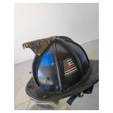 FireFighter Helmet with ornate Eagle ornament, SP FD knit Hat, and Boots