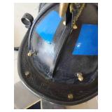 FireFighter Helmet with ornate Eagle ornament, SP FD knit Hat, and Boots