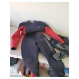 Guardian-1 Wet Suit in good condition with Wet suit Boots and Carry Case