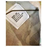 LARGE Gorgeous Eagle/Flag Blanket With Military Items Jacket Boots Maglite and More