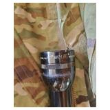 LARGE Gorgeous Eagle/Flag Blanket With Military Items Jacket Boots Maglite and More