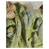 Military Lot Kingform Hat Jacket Gortex Boots Pants And More in a Duffle Bag Ruc Sac