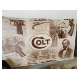 Colt Gun Box, Box Only, POW leather Vest, 45 Cal Assembly & Disassembly Mat and More