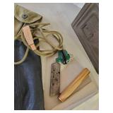 Colt Gun Box, Box Only, POW leather Vest, 45 Cal Assembly & Disassembly Mat and More