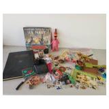 Misc Lot of Books Vintage Toys and an Awesome 1944 Edition Atlas of the world