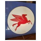 WHOA  Pegasus Mobil Oil Lighted Sign In working condition