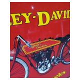 Heavy Duty Vibrant Color Harley Davidson Sign