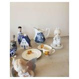 Lot of Misc Vintage Figurines and other items, Old Foley, Little Jack Horner Set and More