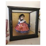 Vintage Home Dairy Milk builds Great Athletes Glass milk Jar, Vintage German Madame Alexander Doll in Case, Purple Glass Glasses and more