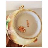 Gorgeous Enesco Floral Lot of Teacups Pitcher Bowl Creamer Sugar Bowl and more