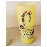 5 Colorful Mid Modern Vintage Drinking Glasses