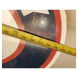 WHOA  Vintage AAA Emergency Service Porcelain Sign with hanging Bracket