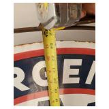 WHOA  Vintage AAA Emergency Service Porcelain Sign with hanging Bracket