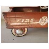 OH MY!!! Vintage Fire Chief Truck Pedal Car with Bell!!