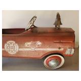 OH MY!!! Vintage Fire Chief Truck Pedal Car with Bell!!