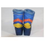 Pair of Retro Colorful Snow Boots
