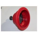 Adjustable Red Mandoline Slicer with Safety Holder