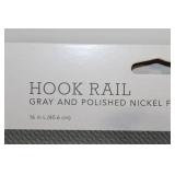 Decorative Wire Basket and Hook Rail Set