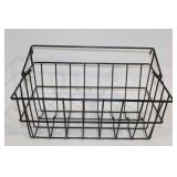 Decorative Wire Basket and Hook Rail Set