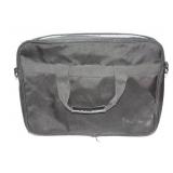 Used Black Fabric Briefcase with Multiple Compartments